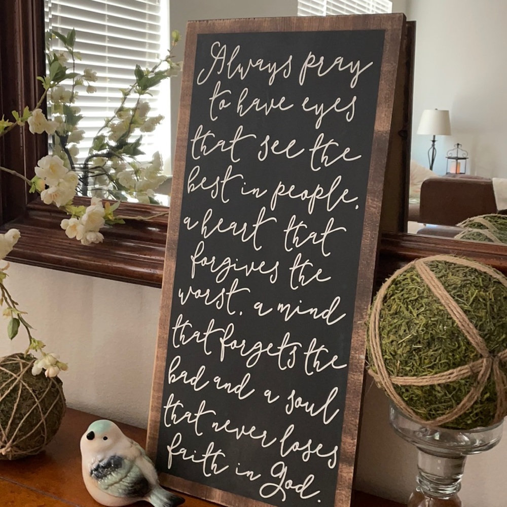 Wood sign